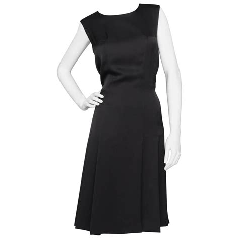 vintage chanel black dress witj chaons|chanel evening dresses.